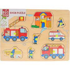 KNOPJESPUZZEL HOUT  DIEREN ASS. (BIG TREE)